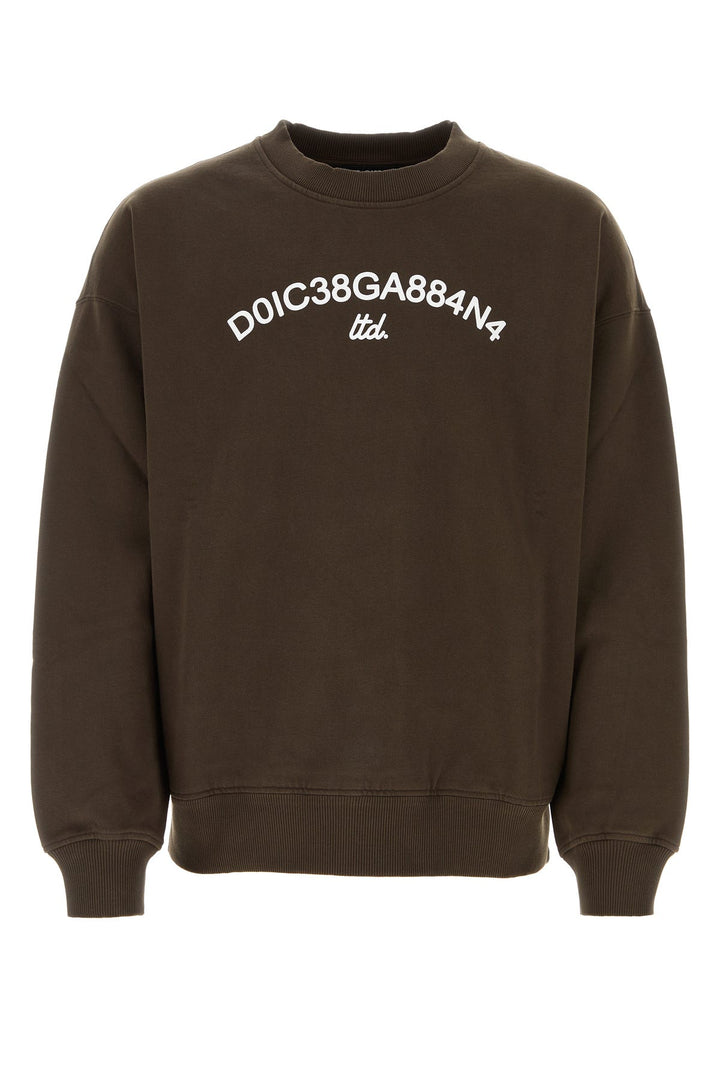 Brown cotton sweatshirt