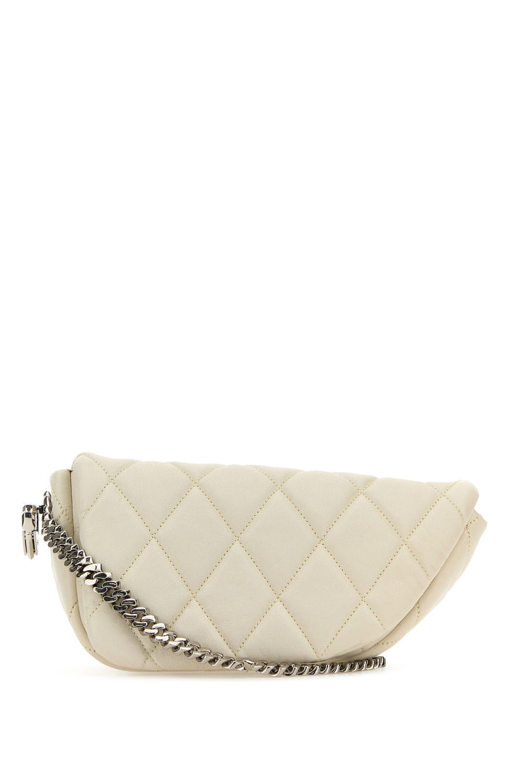 White leather Shield Lock shoulder bag