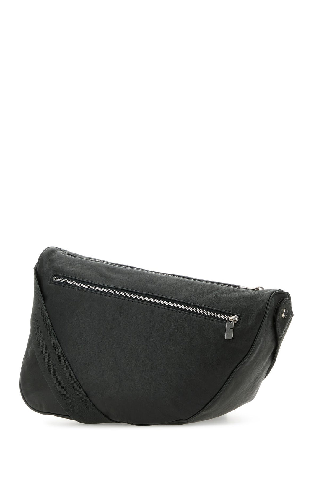 Slate leather large Shield crossbody bag