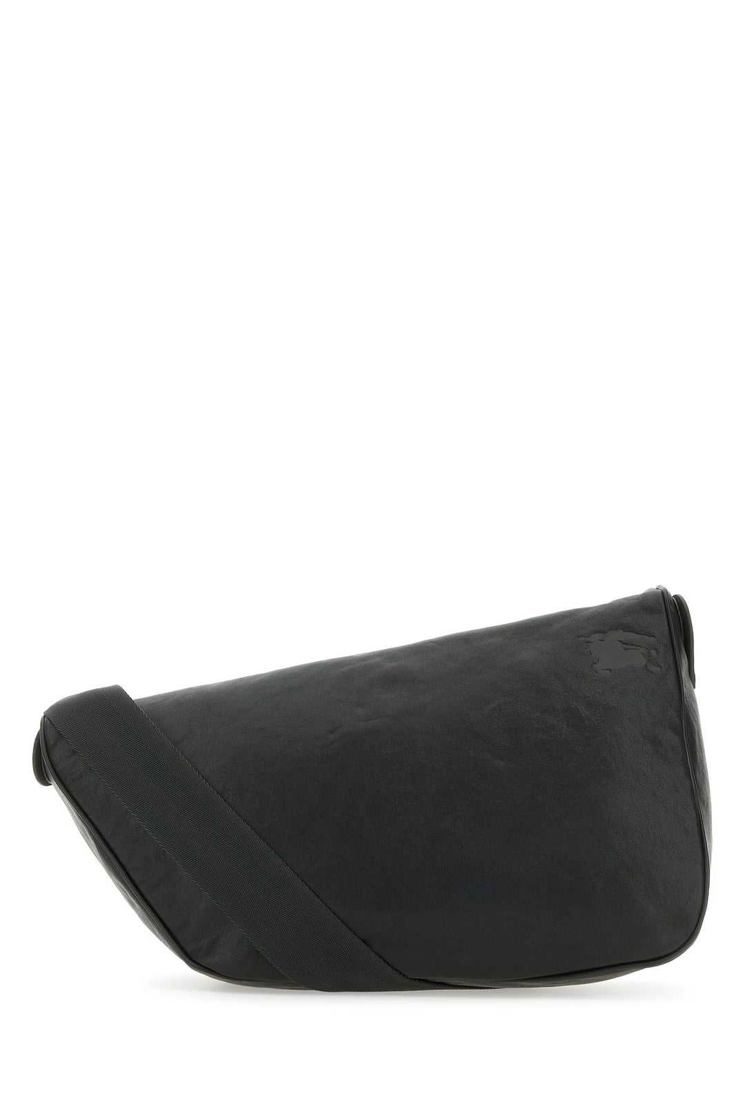 Slate leather large Shield crossbody bag