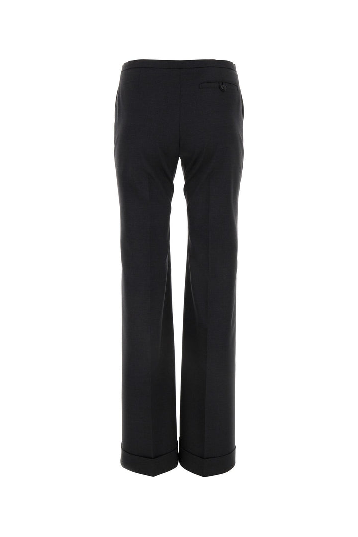 Slate stretch polyester blend pant