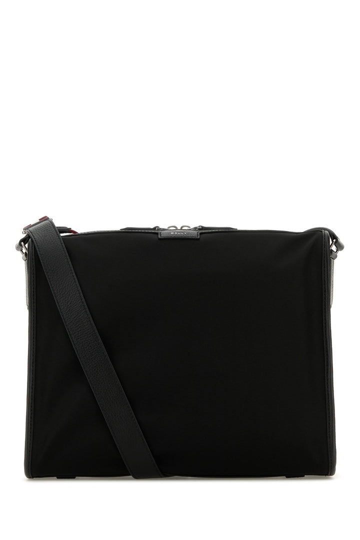 Black nylon Code crossbody bag