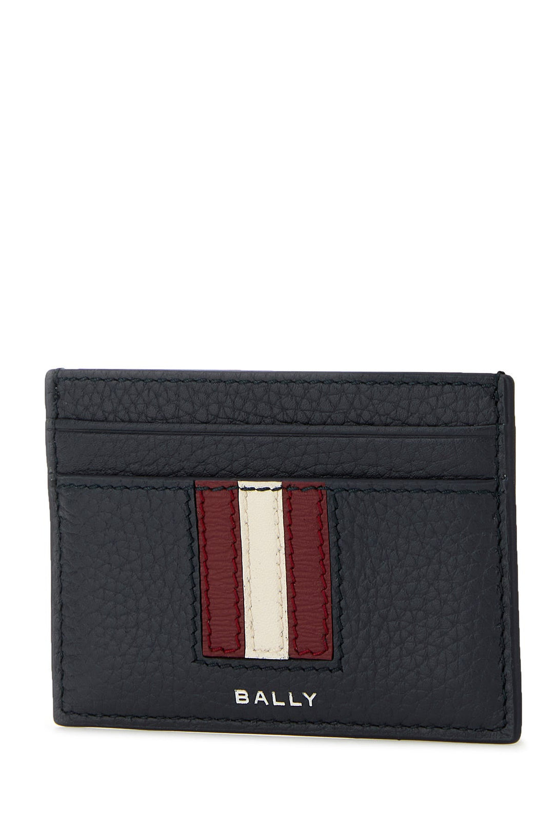 Blue leather card holder