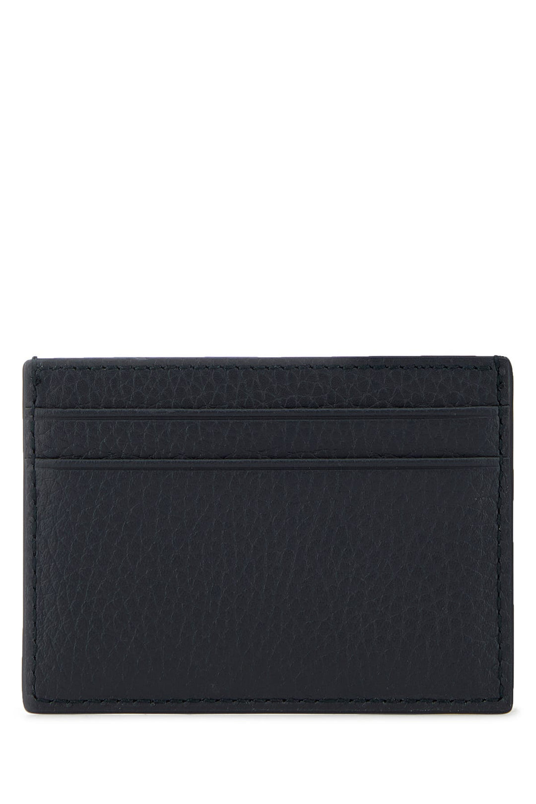 Blue leather card holder