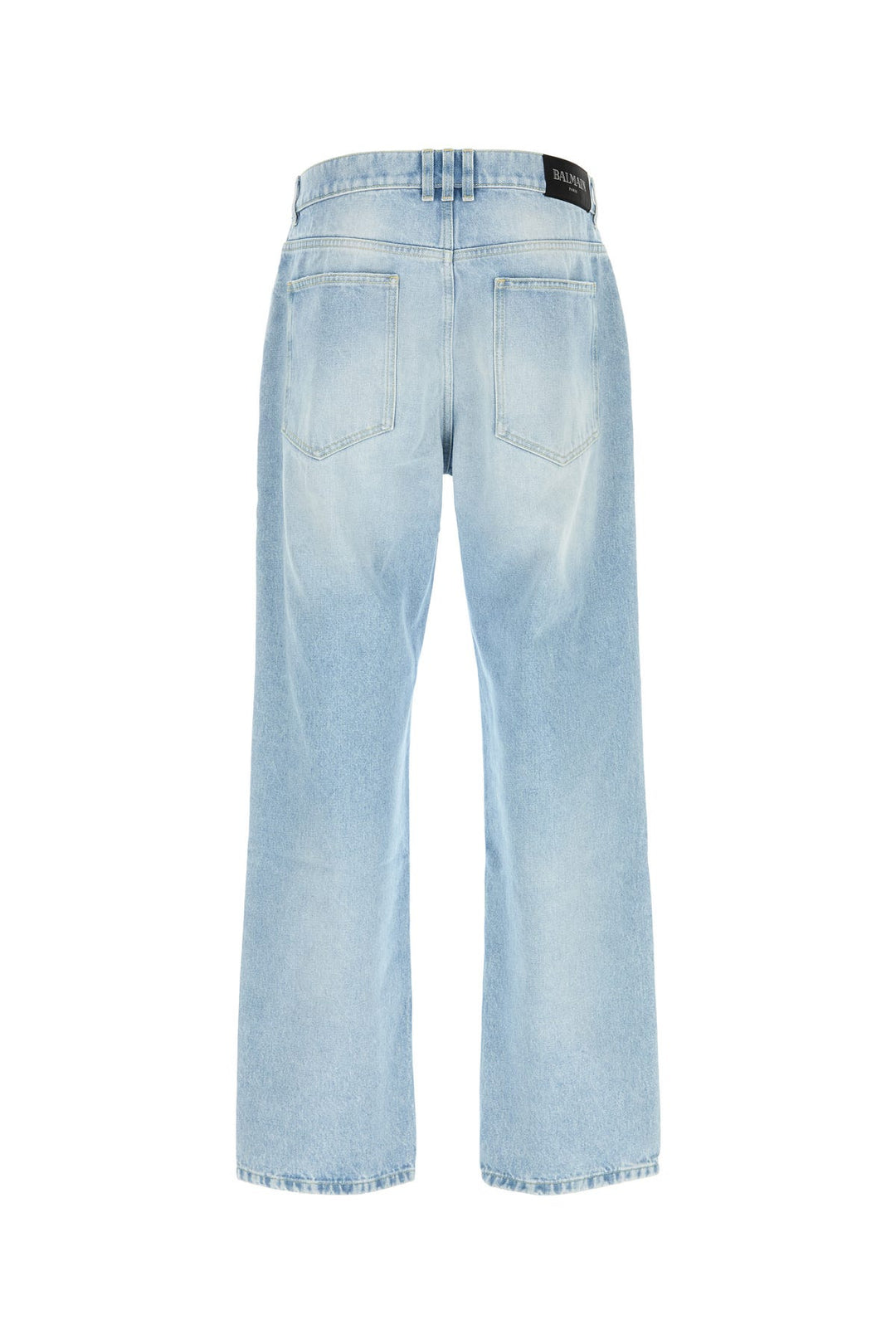 Denim wide-leg jeans