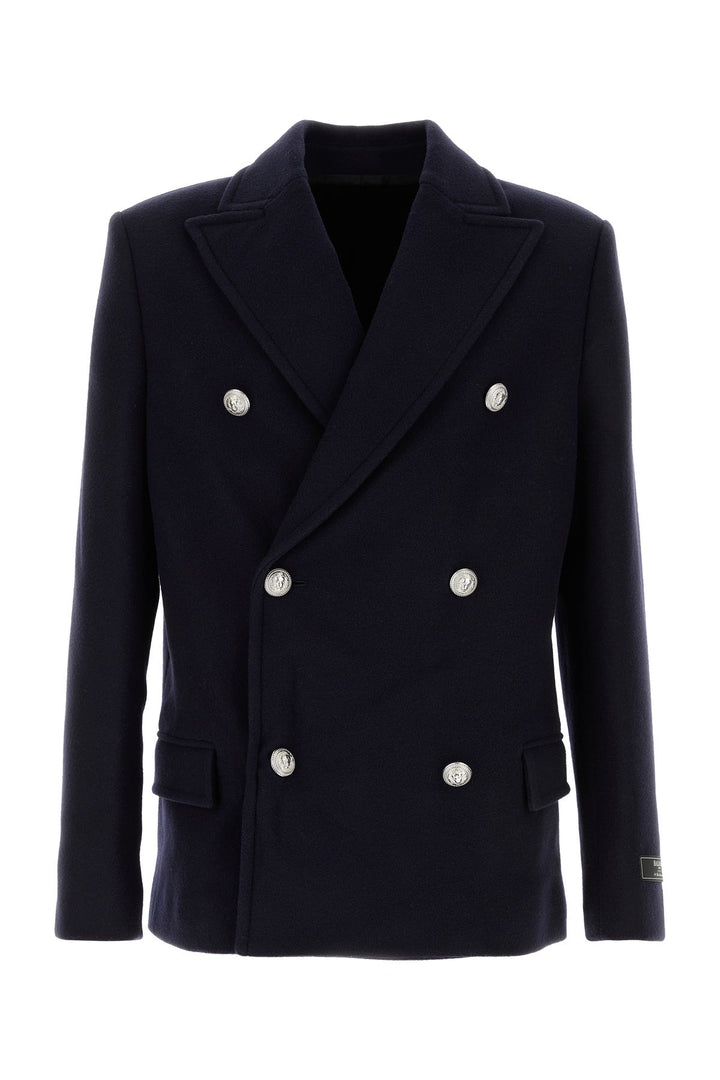 Midnight blue felt coat