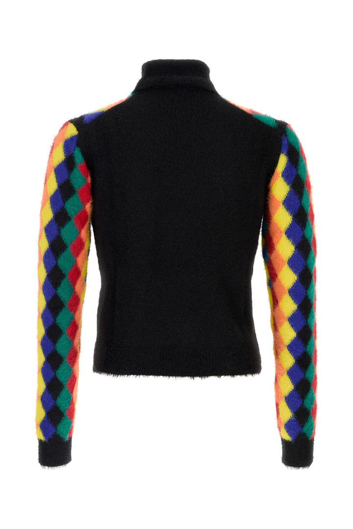 Multicolor nylon sweater