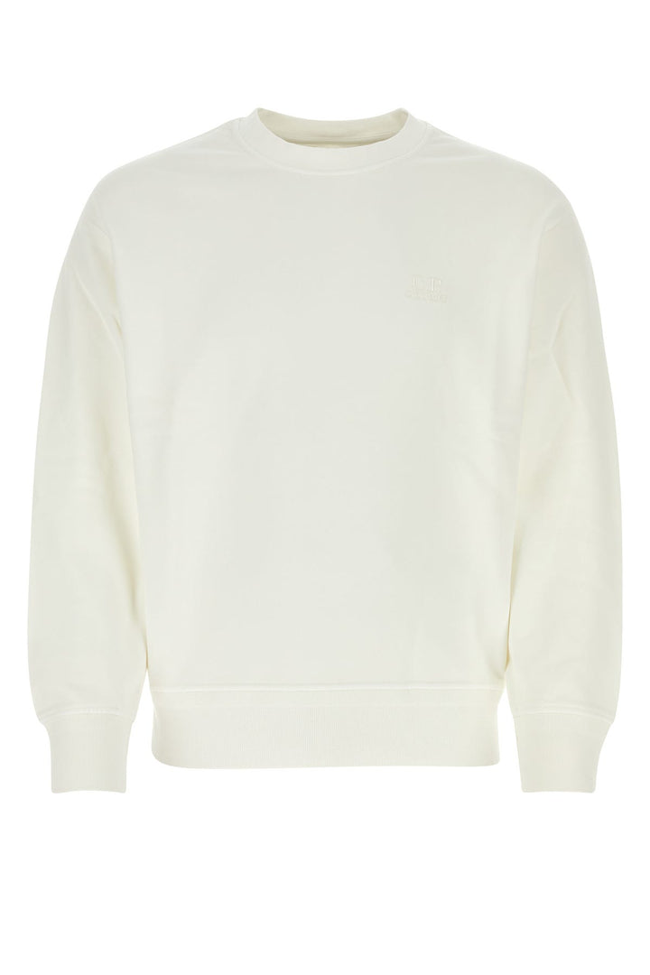 White cotton sweatshirt