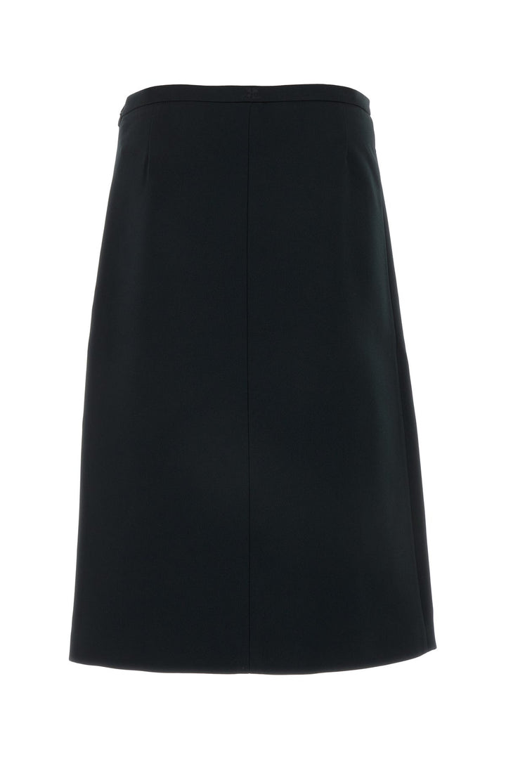 Black twill skirt