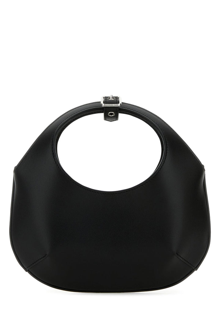 Black leather mini Holy handbag