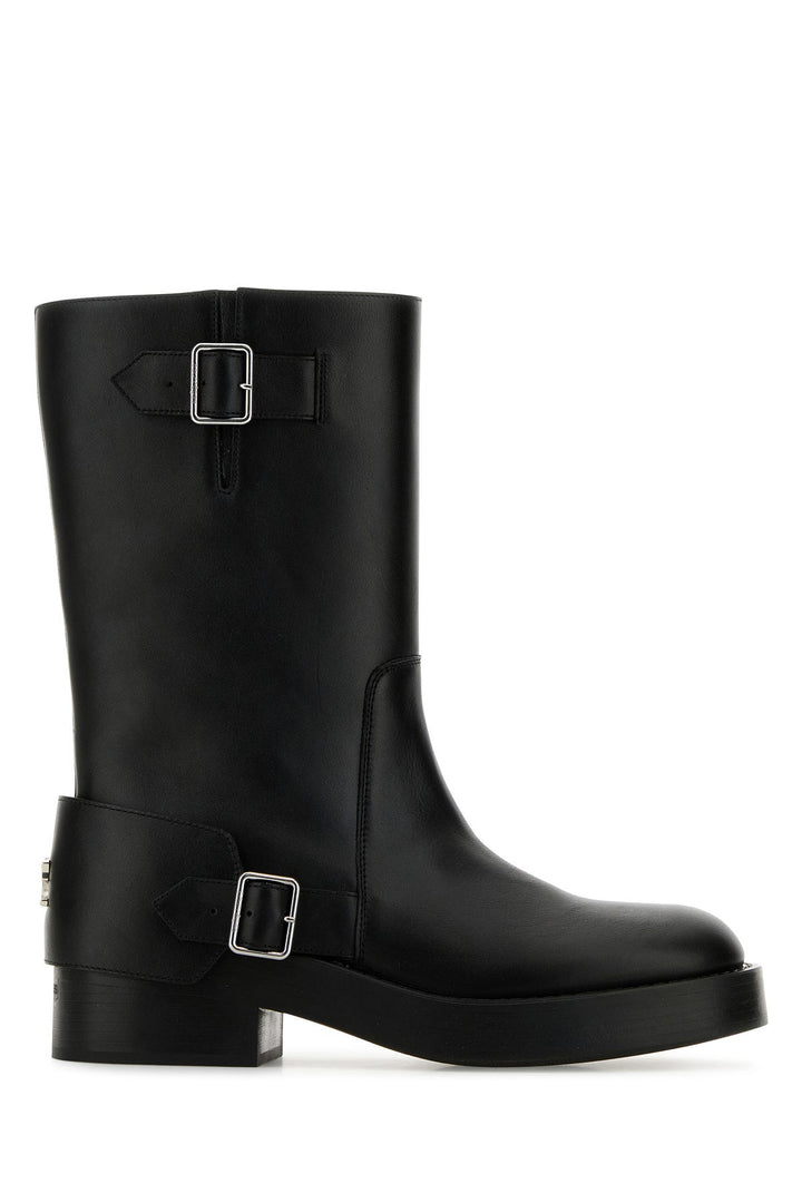 Black leather Americana boots