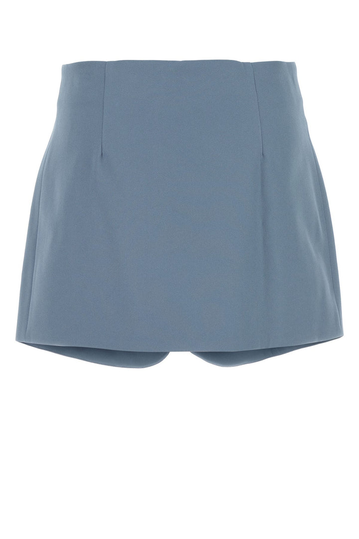 Air Force blue polyester mini skirt