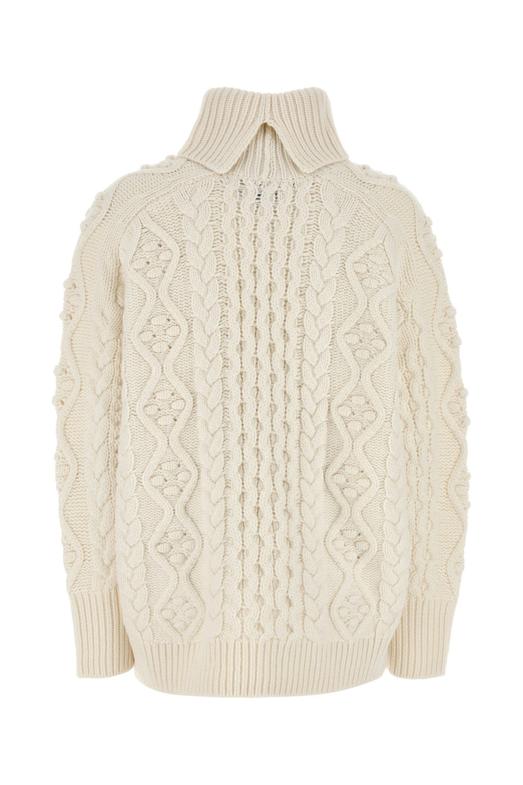 Ivory wool blend Anar oversize sweater