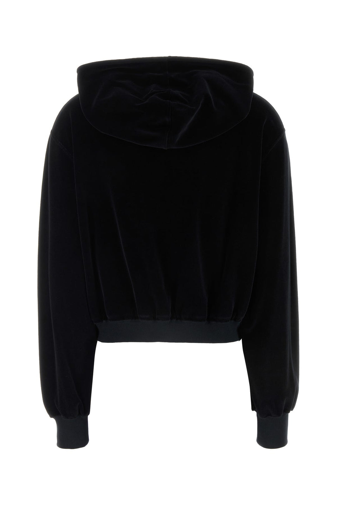 Black chenille sweatshirt