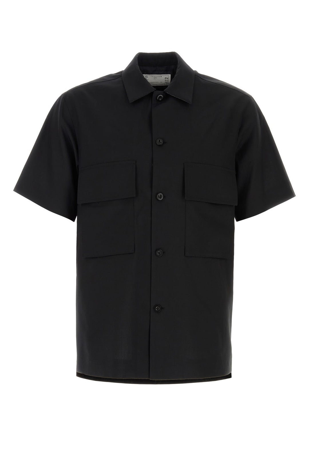 Black polyester blend shirt