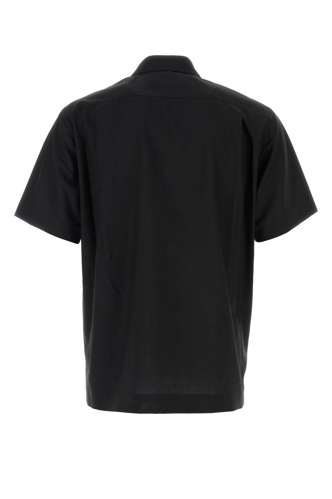 Black polyester blend shirt