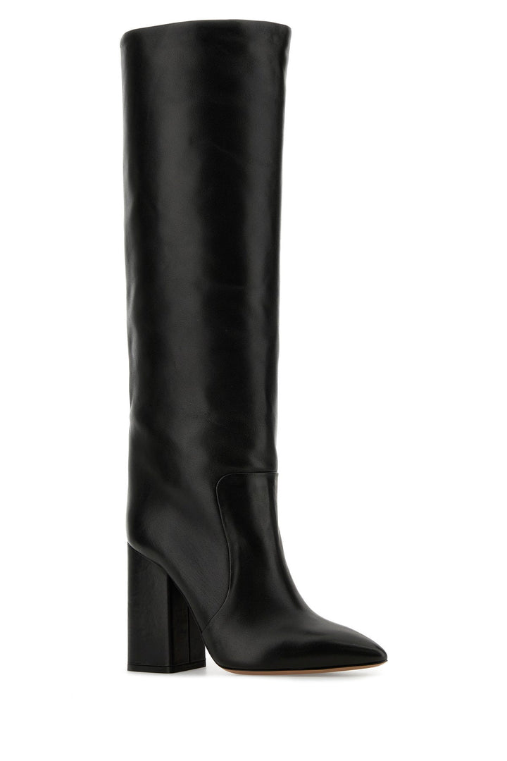 Black nappa leather Anja boots