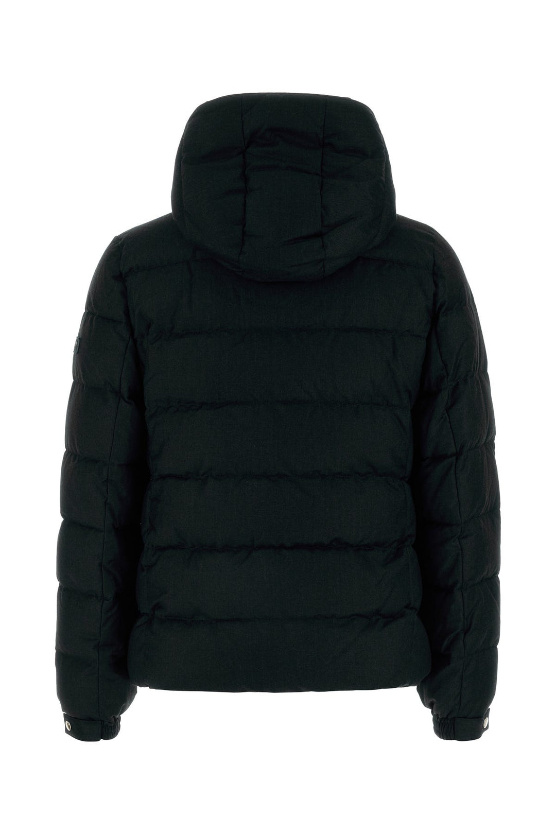 Black wool blend Domiziano down jacket