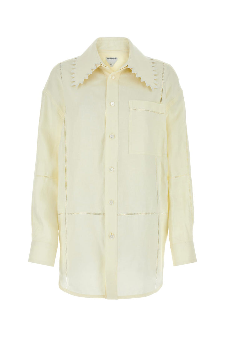 Cream linen shirt