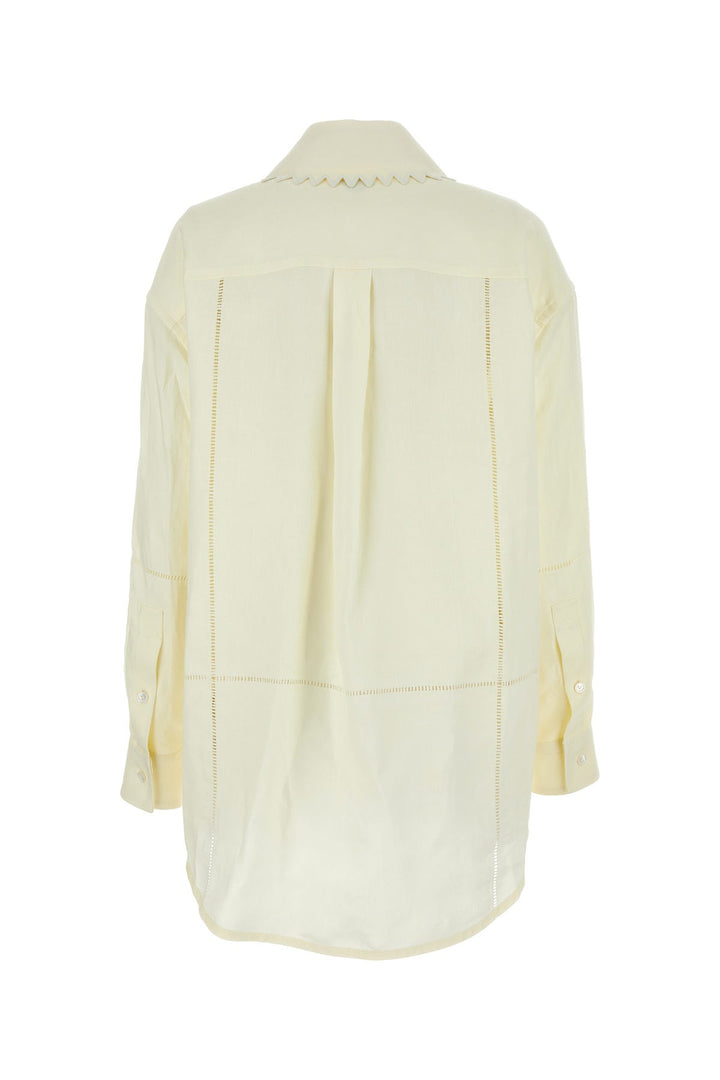 Cream linen shirt