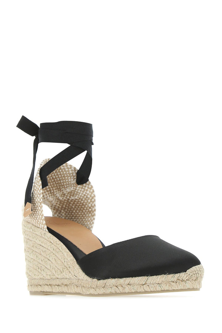 Black canvas Carina wedges