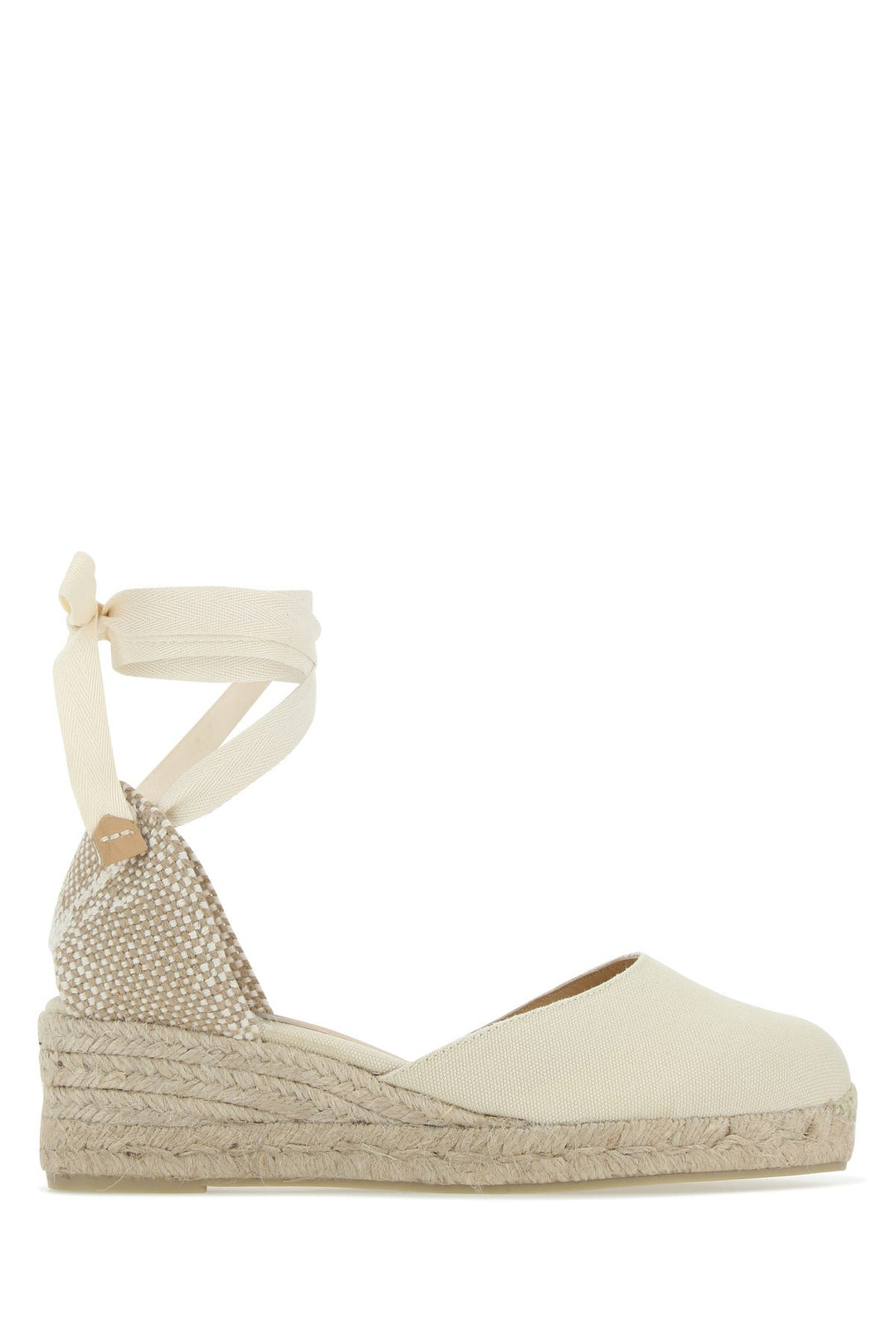 Ivory canvas Carina wedges