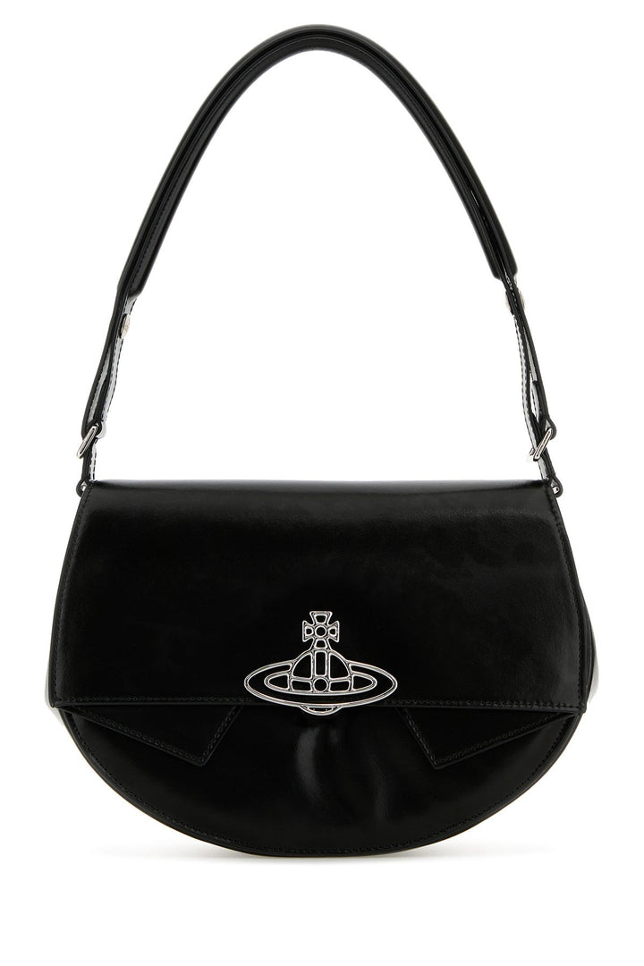 Black leather Sadie shoulder bag