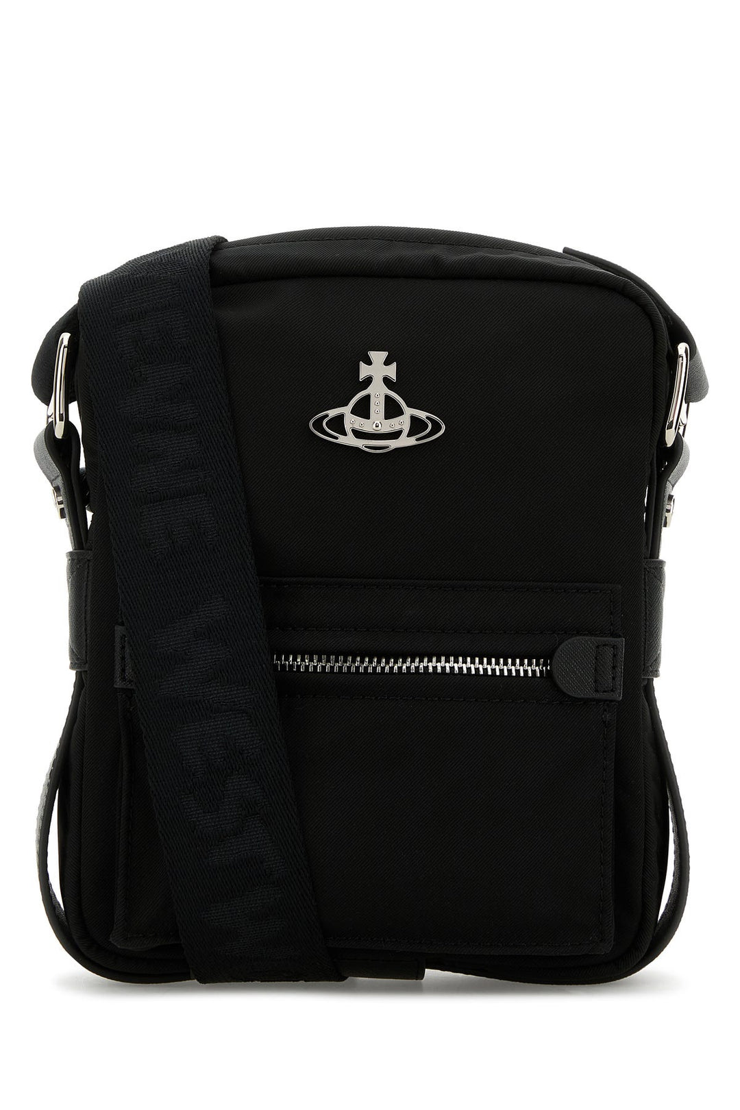 Black fabric Jackson crossbody bag