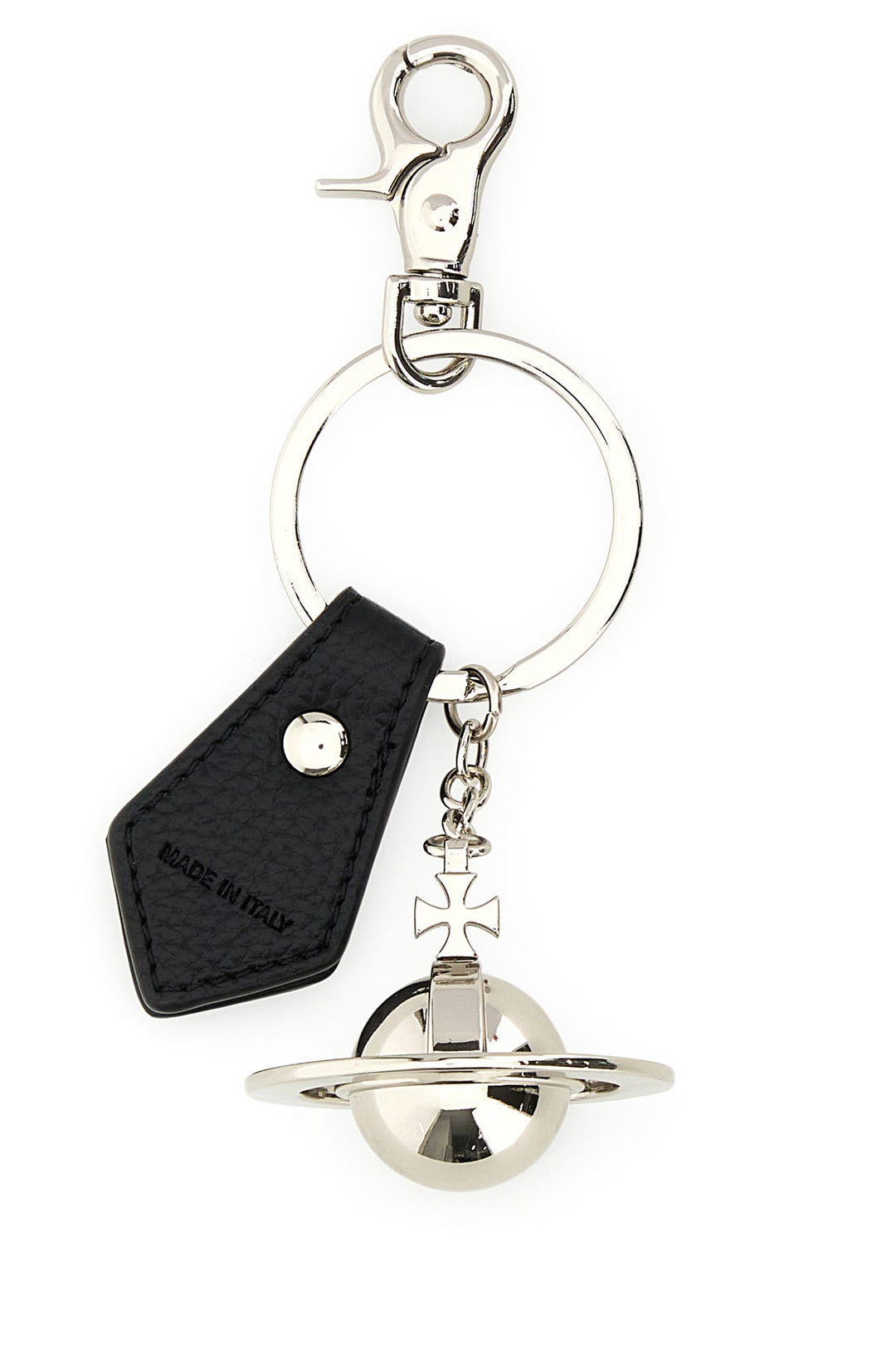 Silver metal keyring