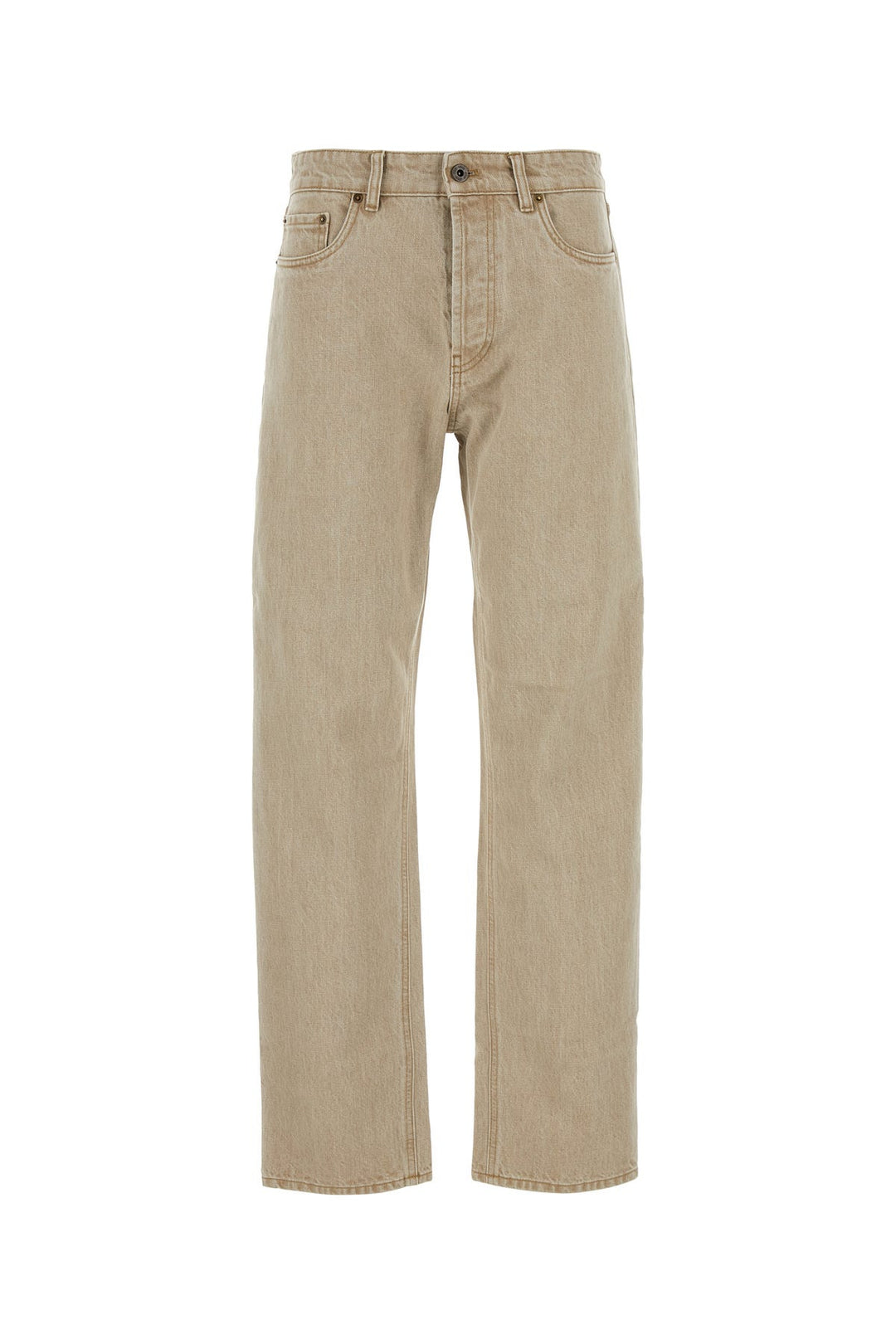 Beige denim jeans