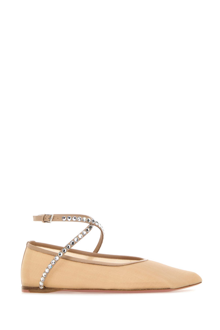 Beige mesh Ane ballerinas