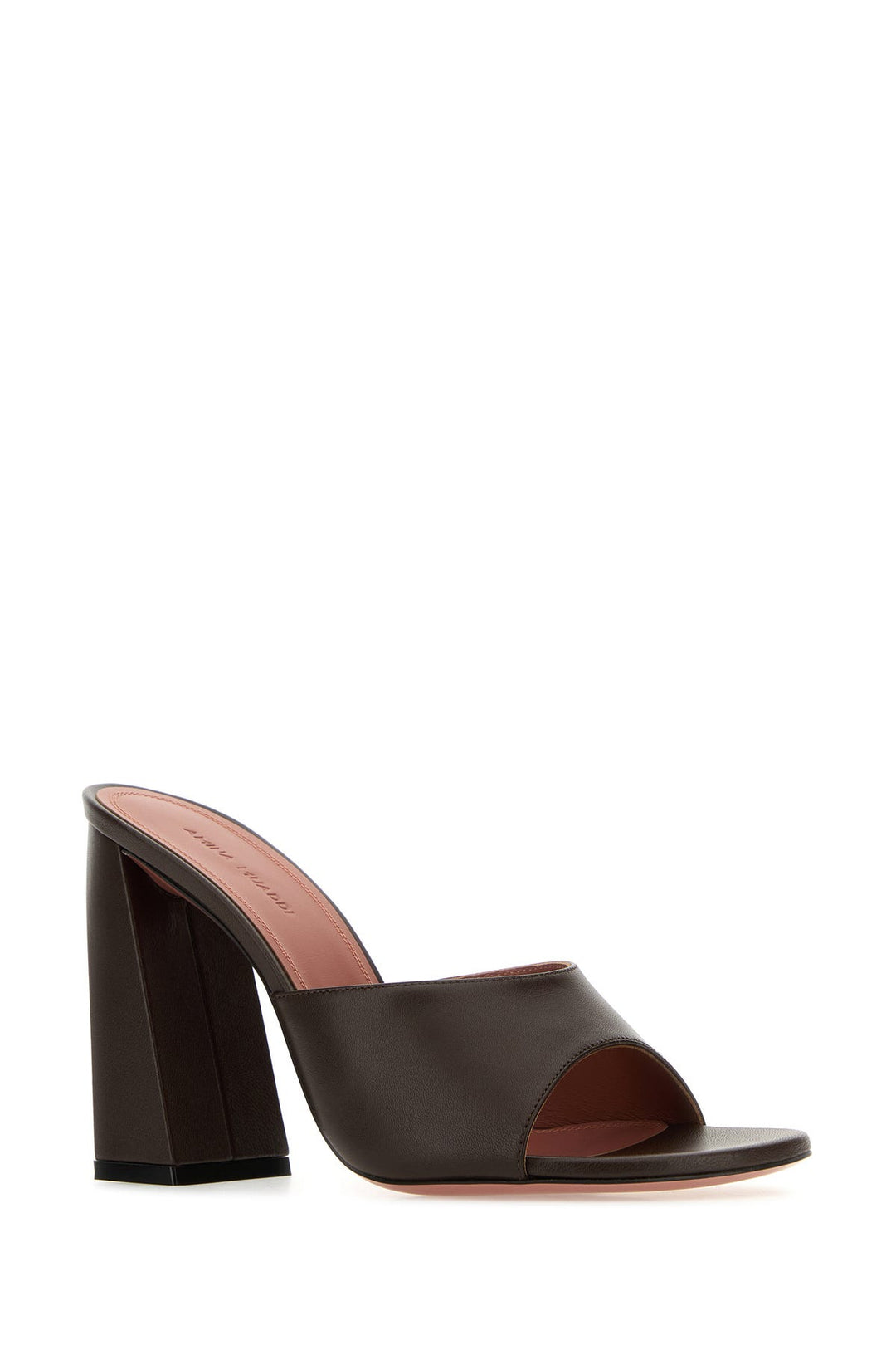 Brown nappa leather Brigitte mules