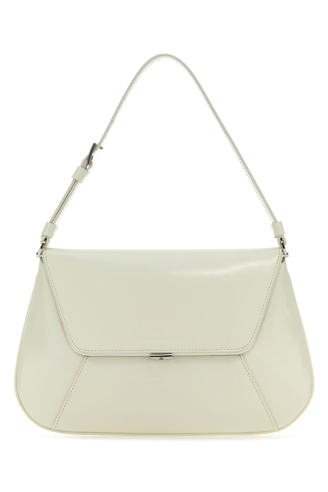 Ivory leather Ami shoulder bag