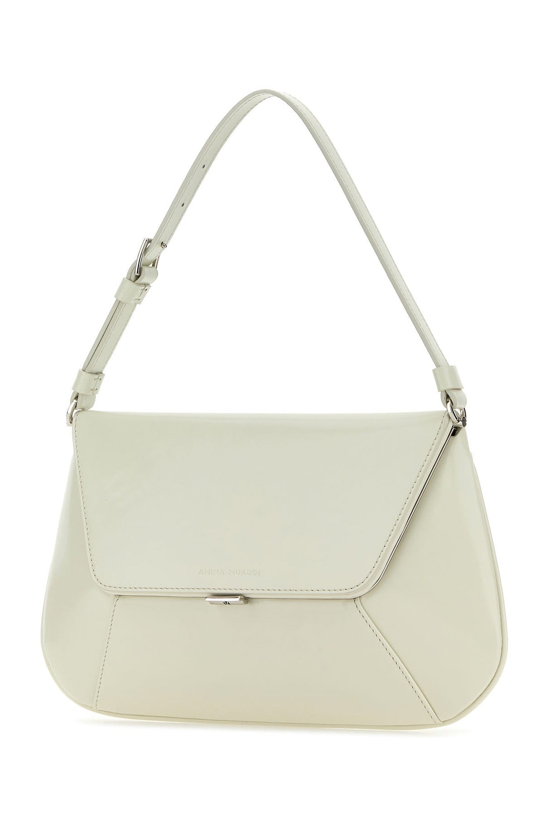 Ivory leather Ami shoulder bag