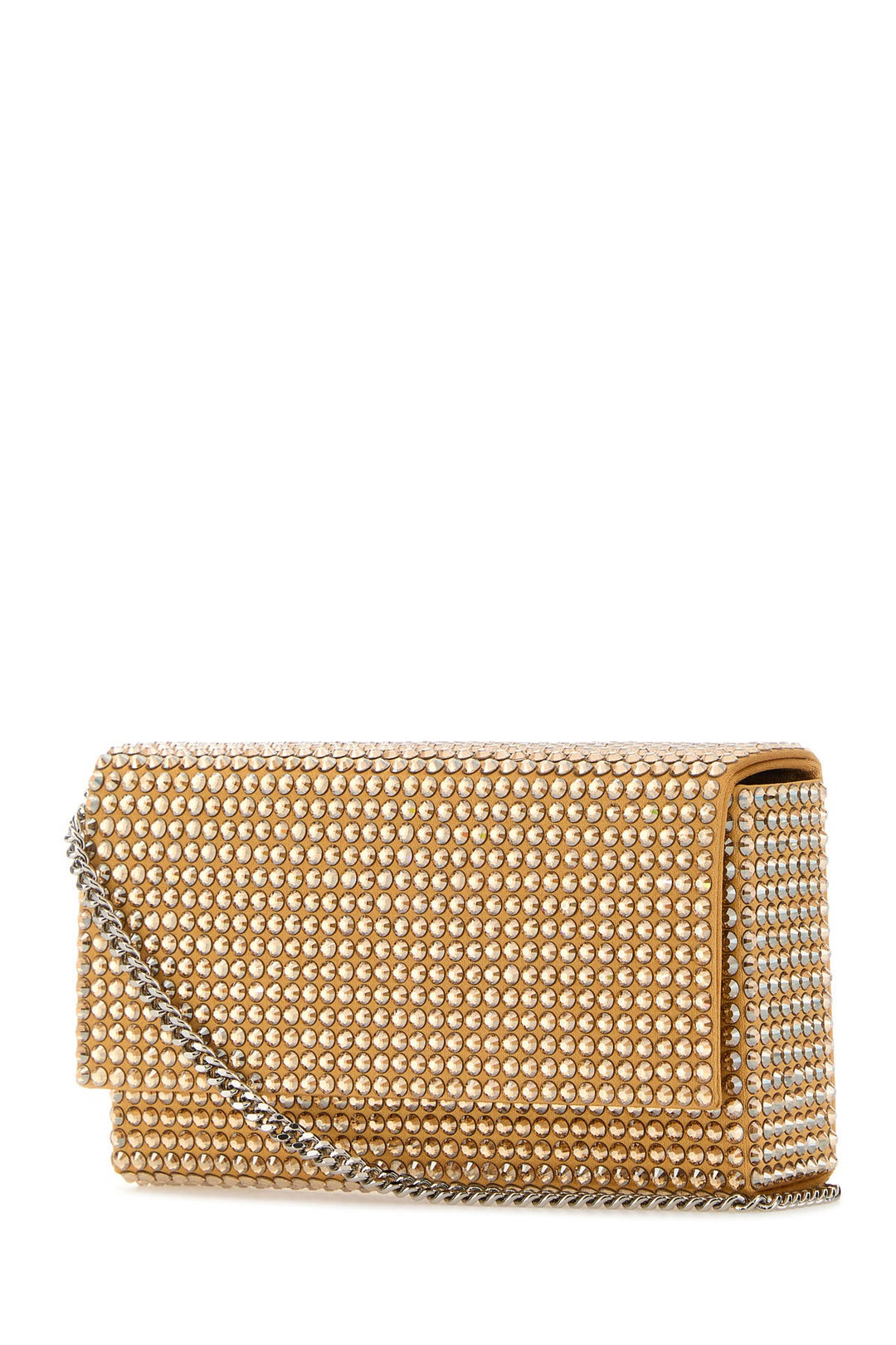 Embellished satin mini Paloma clutch