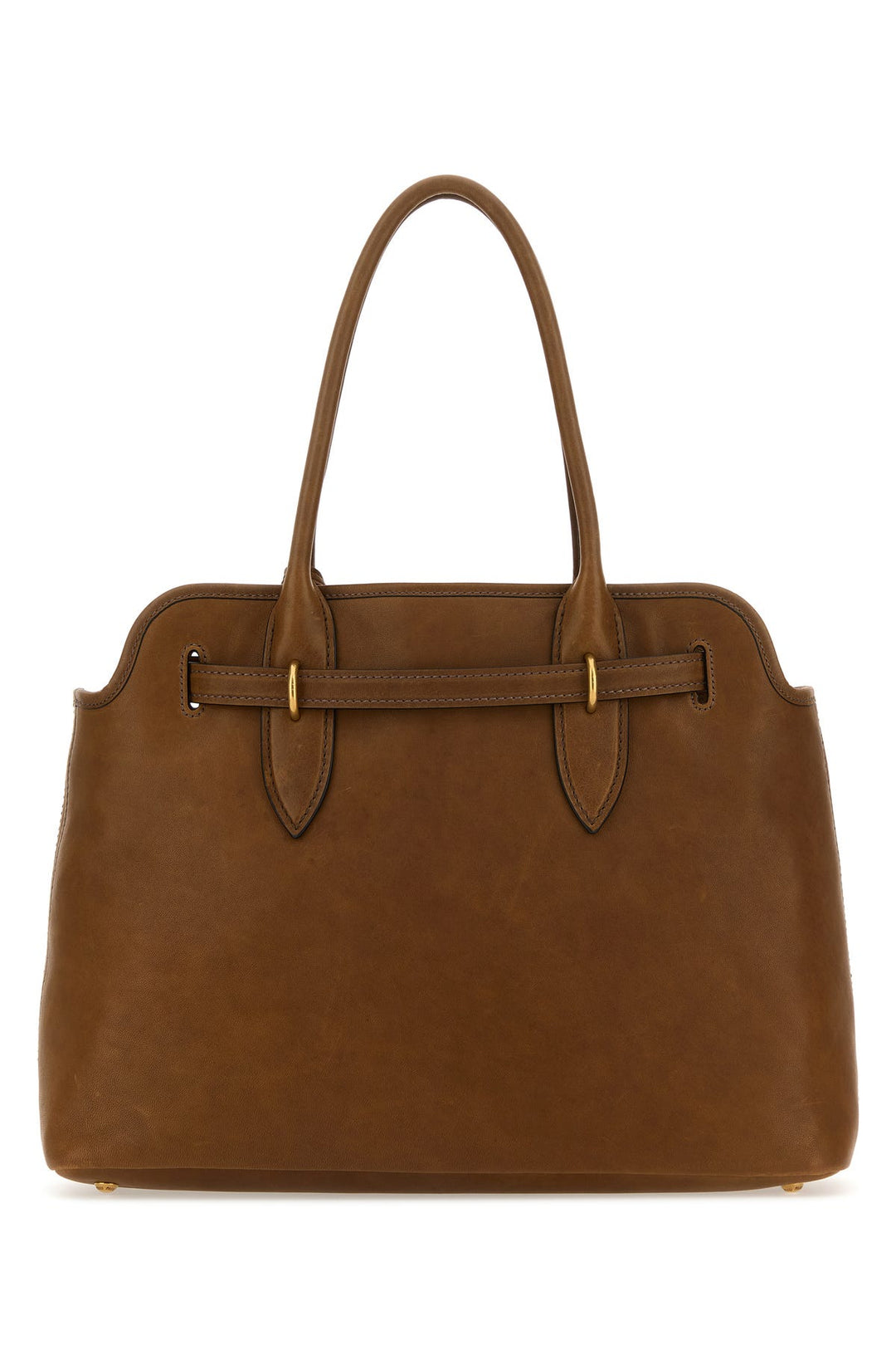 Caramel nappa leather Aventure shopping bag