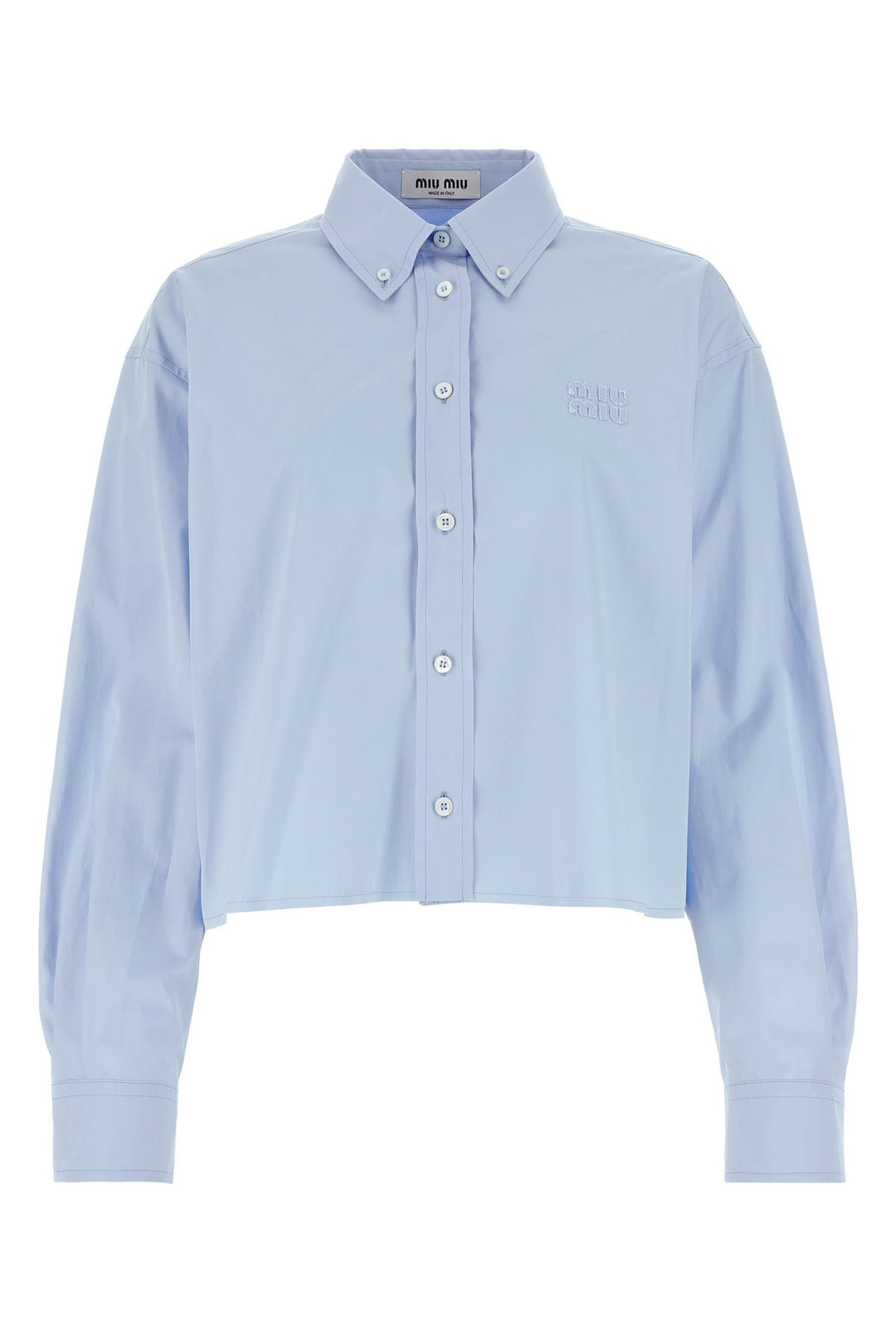 Light-blue poplin shirt