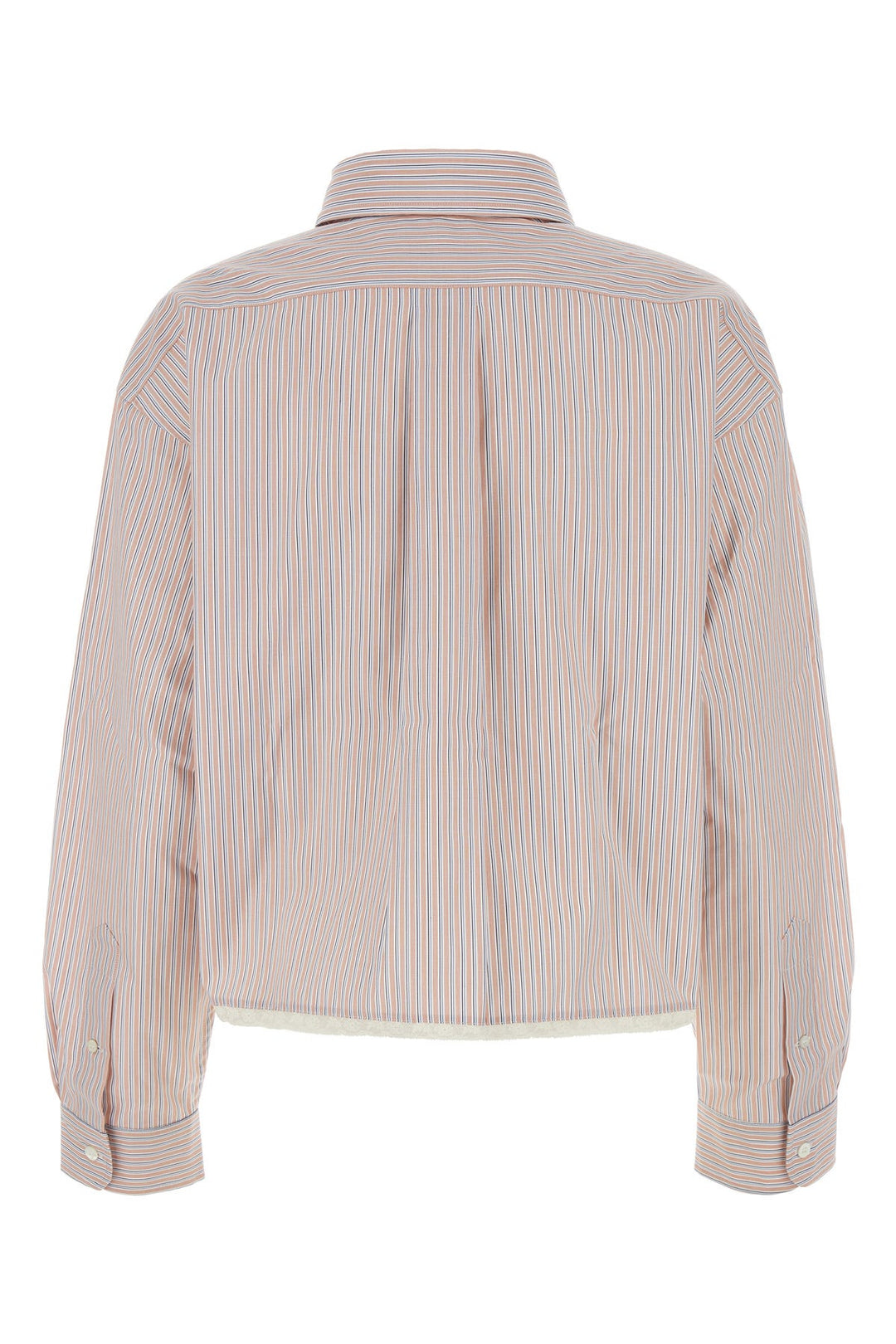 Embroidered poplin shirt