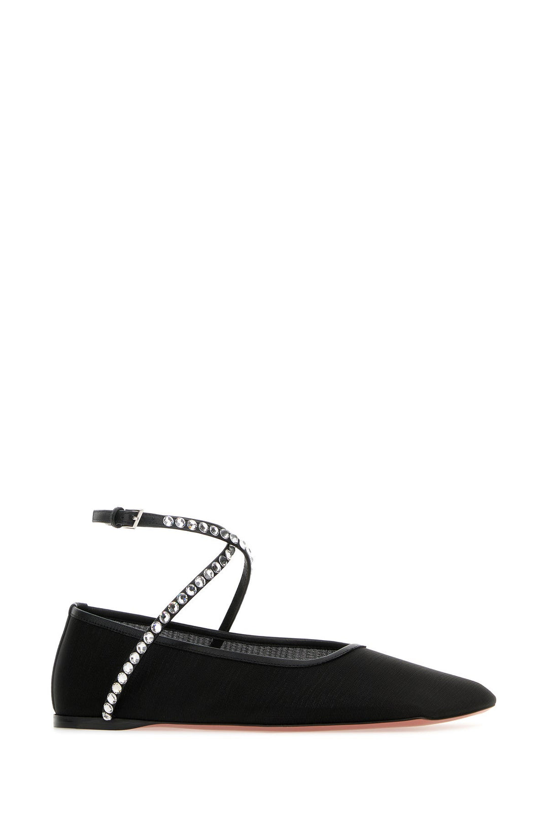 Black mesh Ane ballerinas