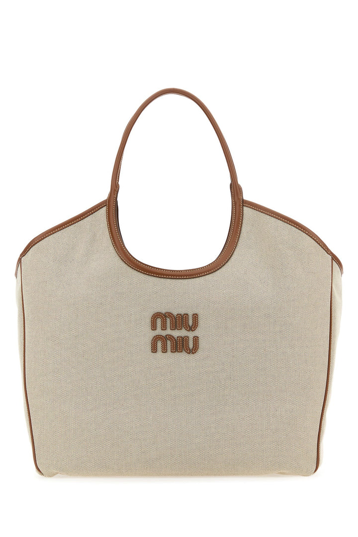 Sand canvas shopping bag