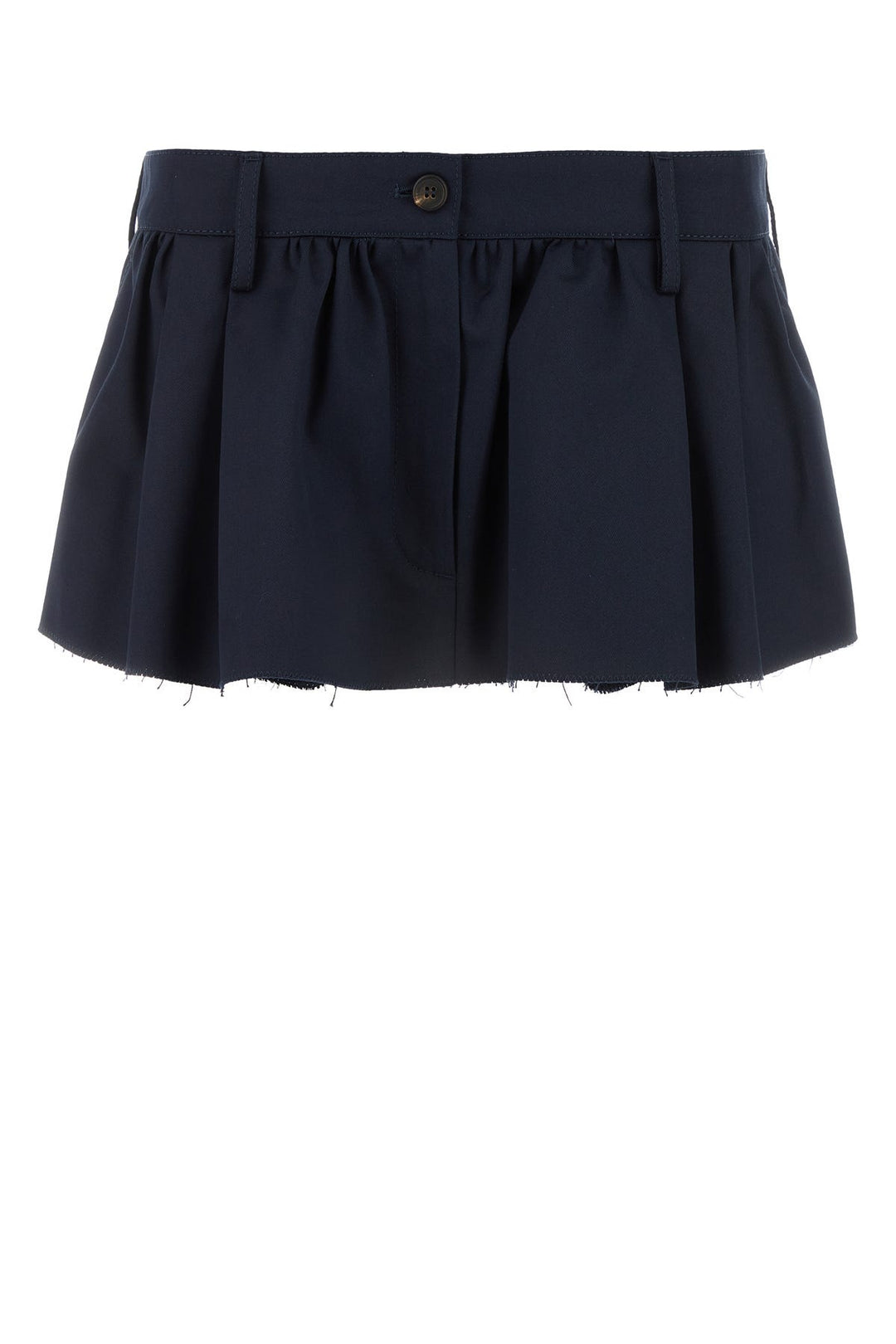 Midnight blue cotton mini skirt