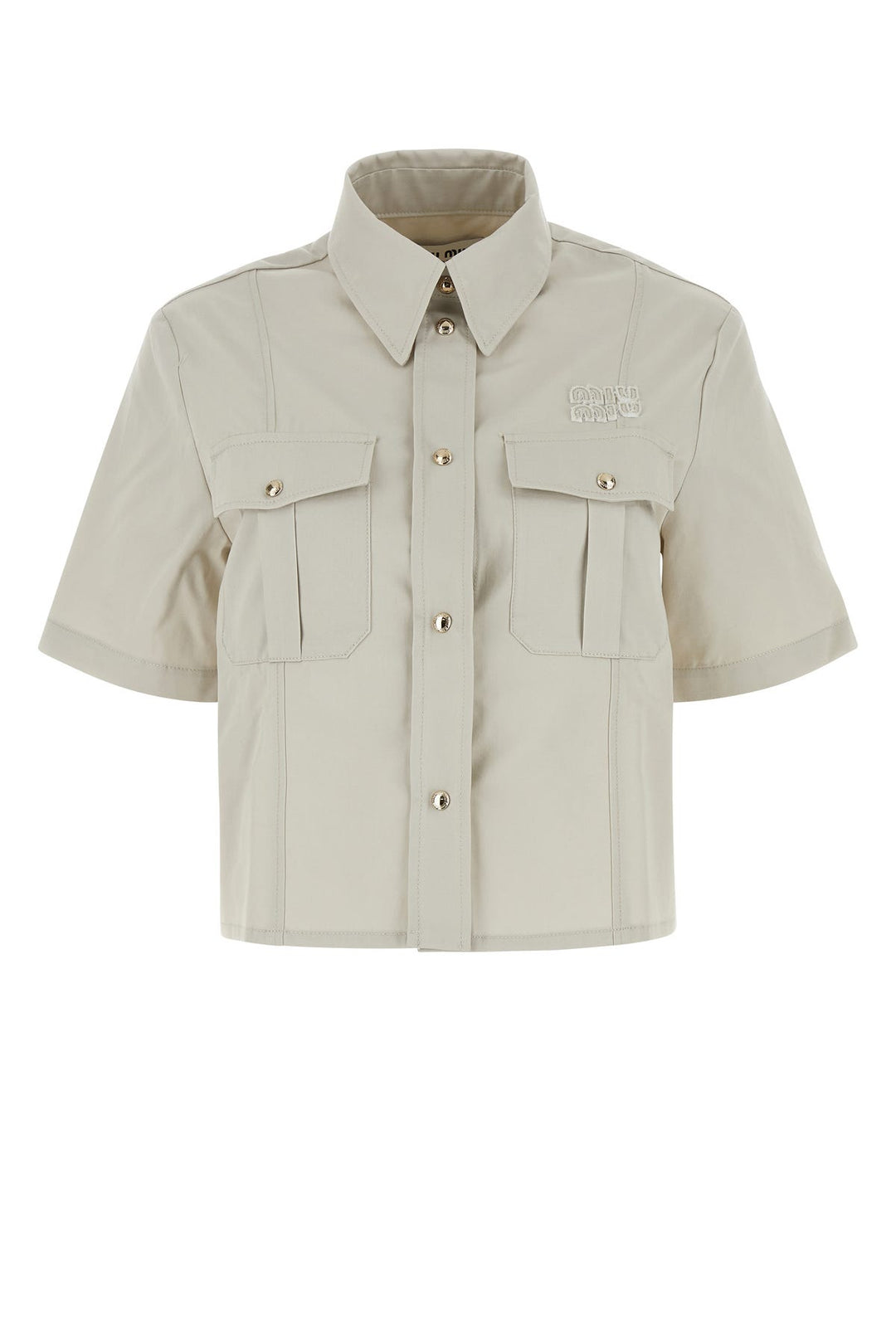 Sand gabardine shirt