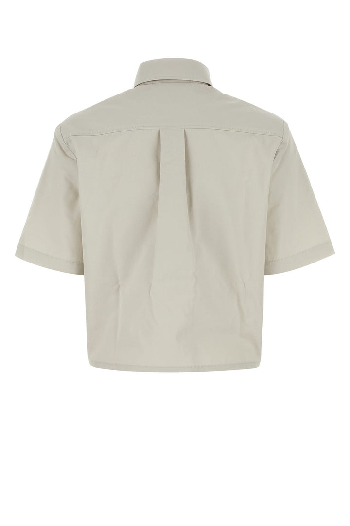 Sand gabardine shirt