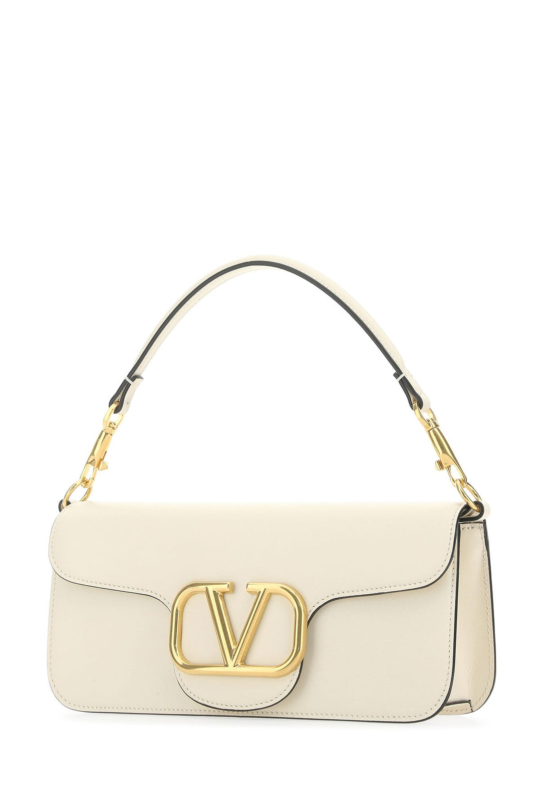 Ivory leather LocÃ² handbag