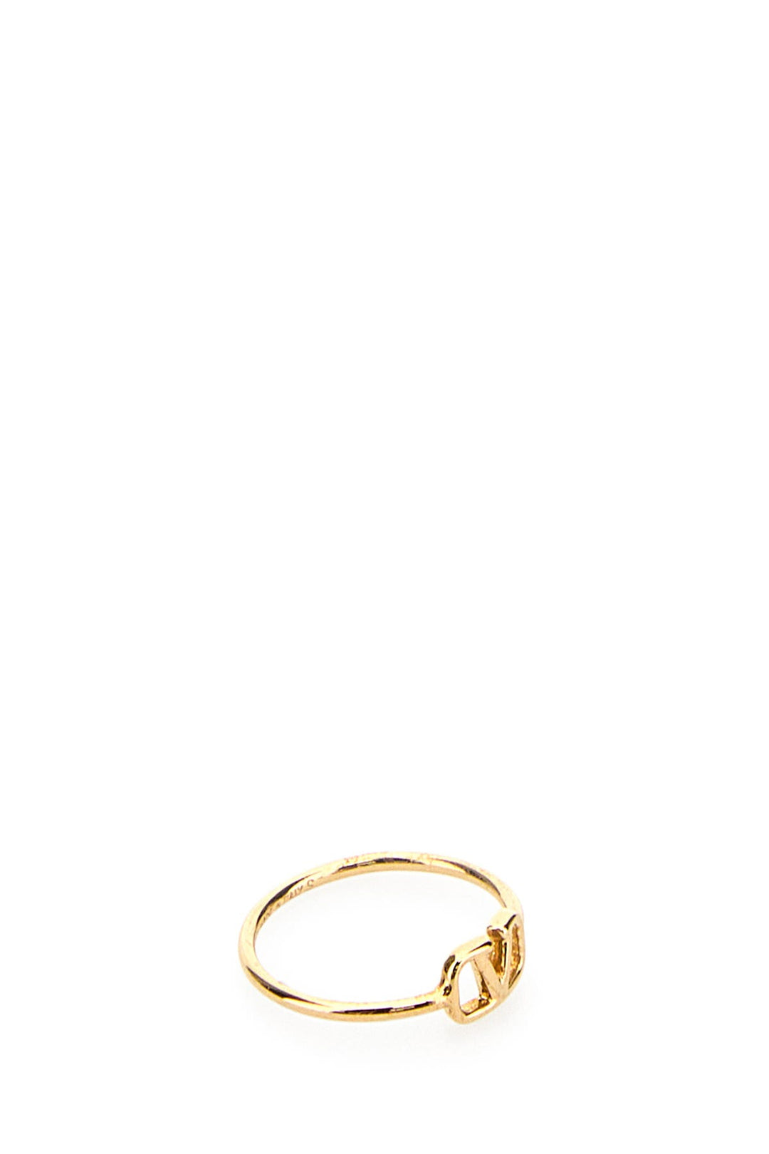 Gold metal VLogo Signature ring