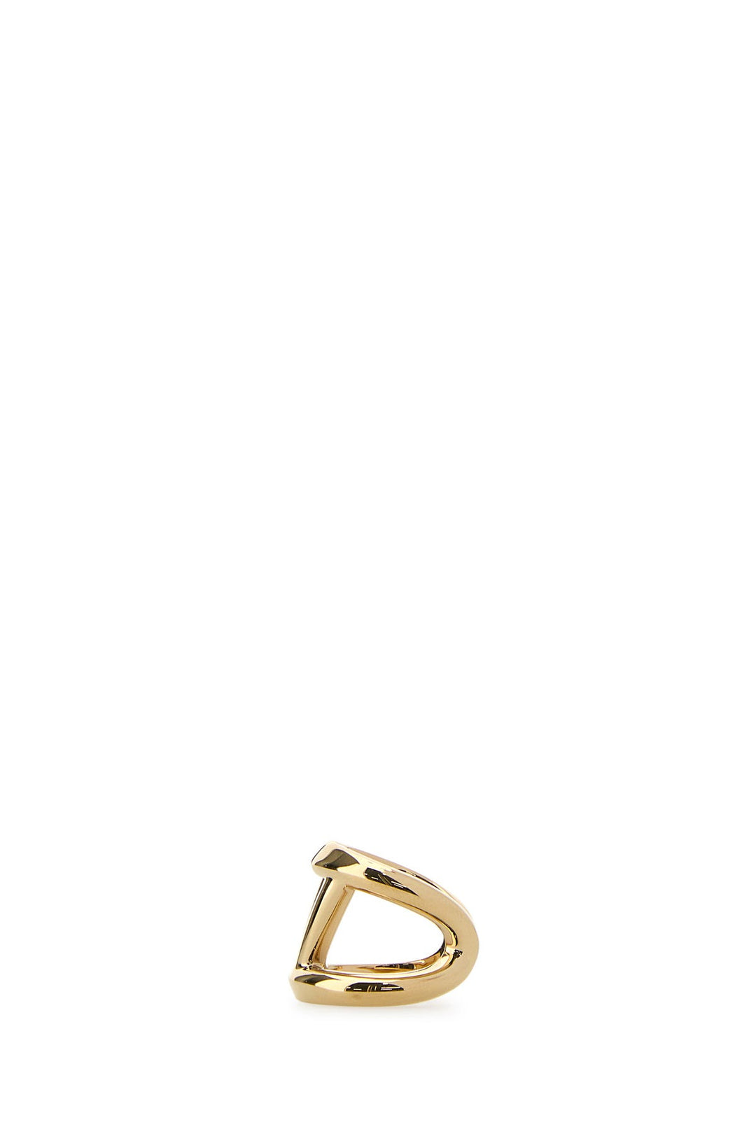 Gold metal VLogo Signature ring