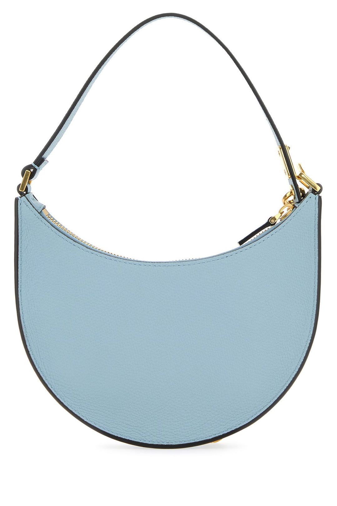 Light blue leather VLogo shoulder bag