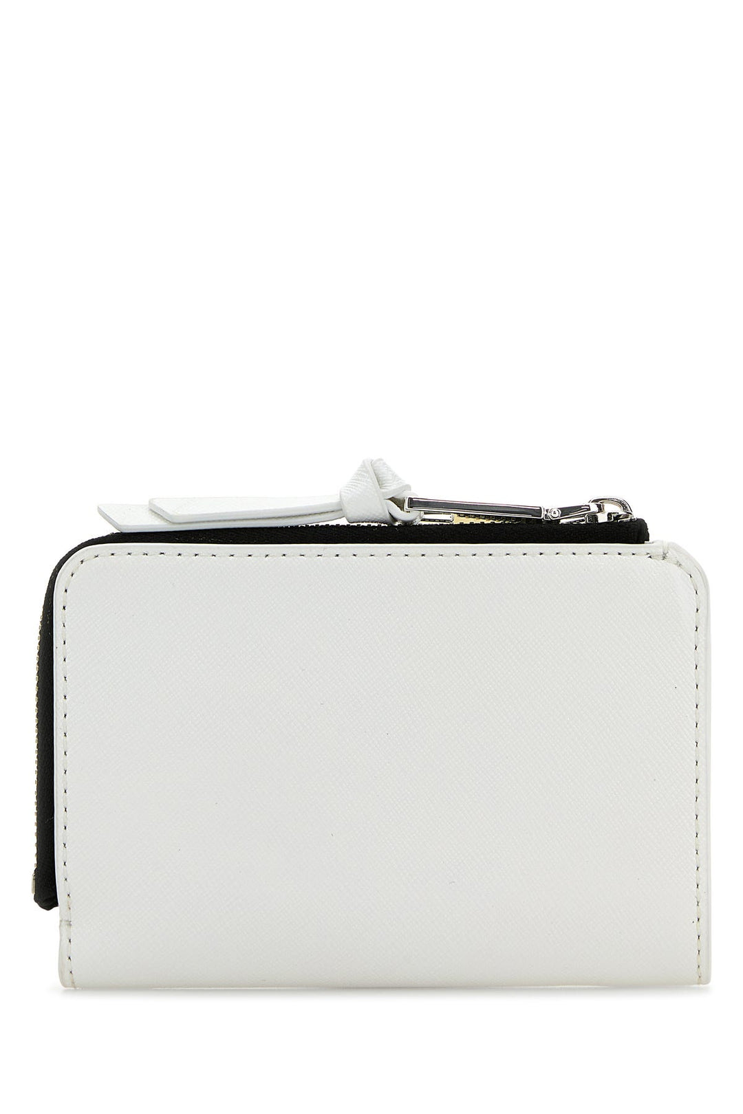 White leather Utility Snapshot DTM Slim wallet