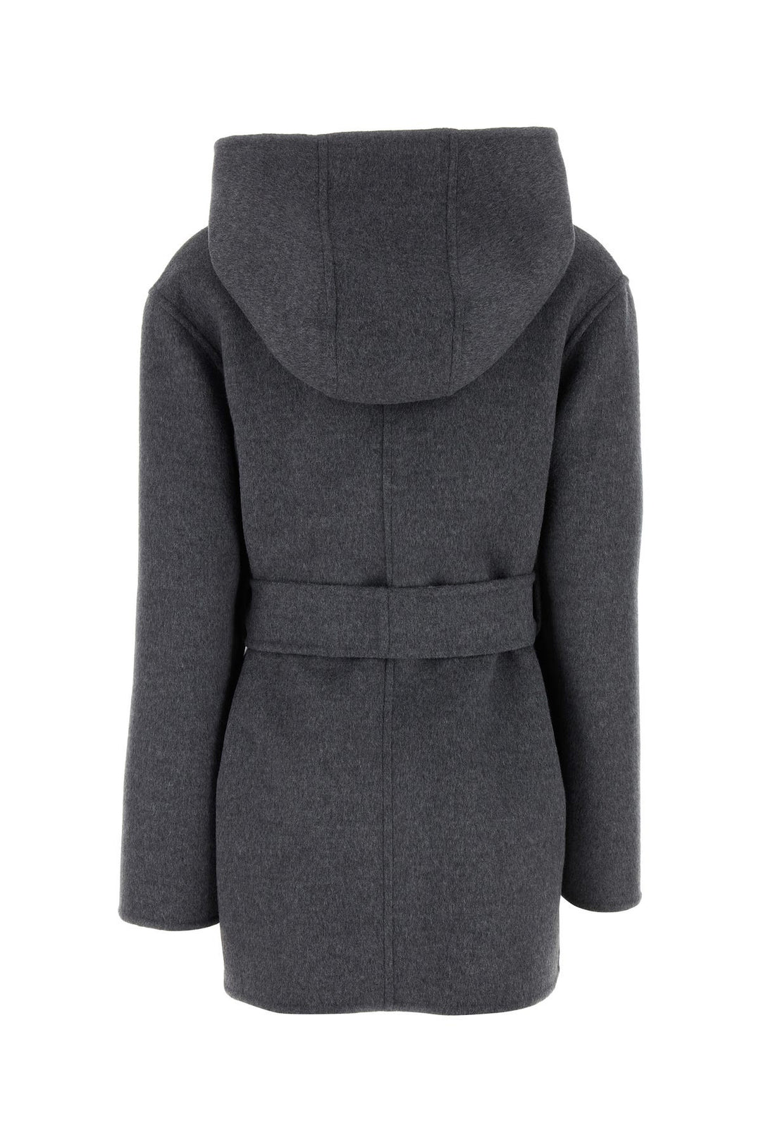 Grey wool blend coat