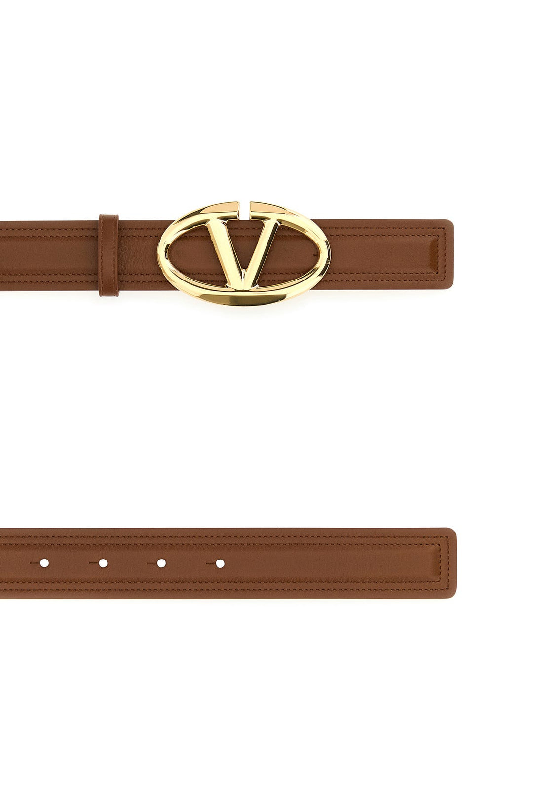 Caramel leather reversible belt